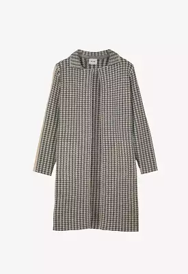 All Over Houndstooth Pattern Jacket (Free Size)