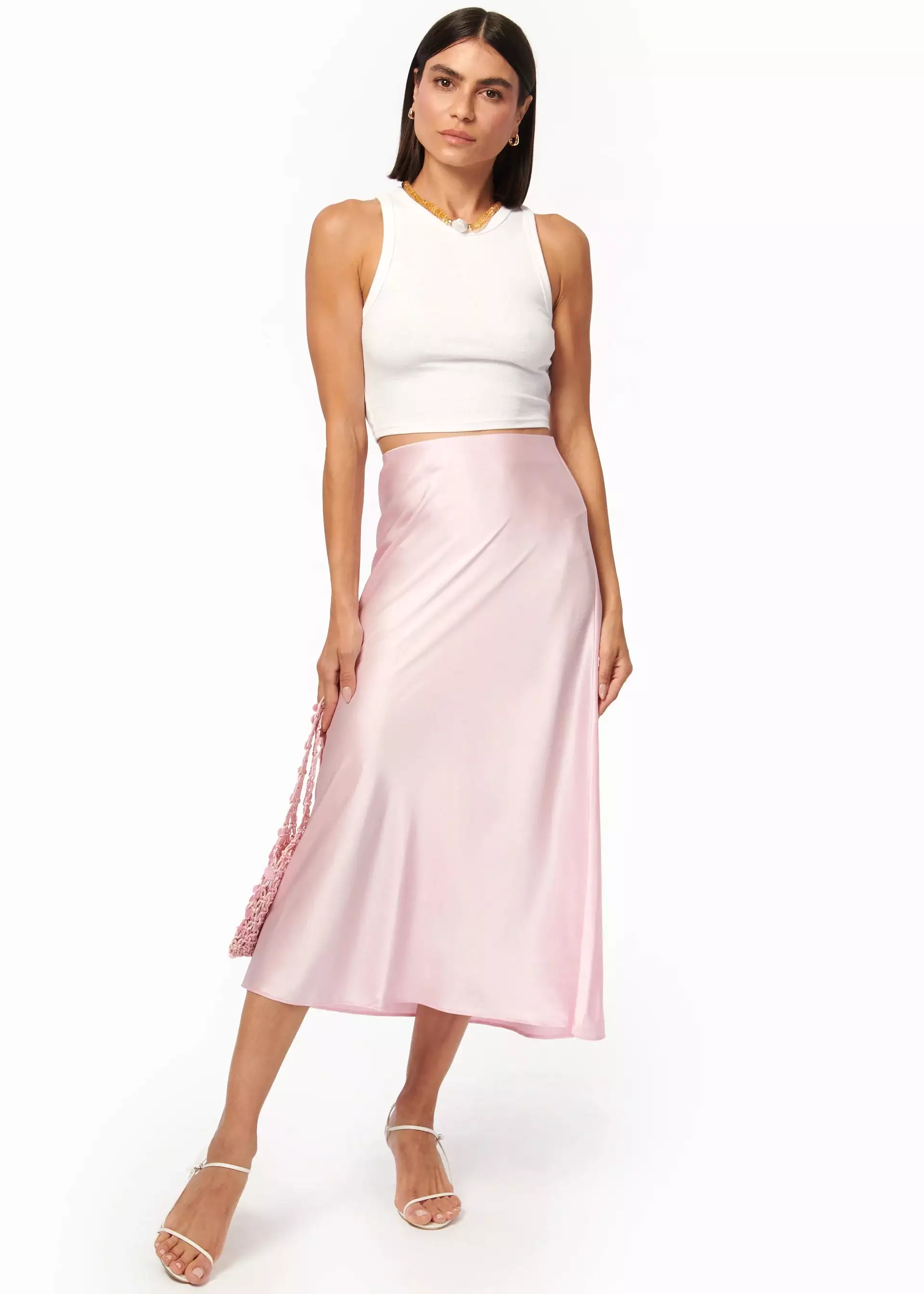 Aviva Silk Slip Skirt