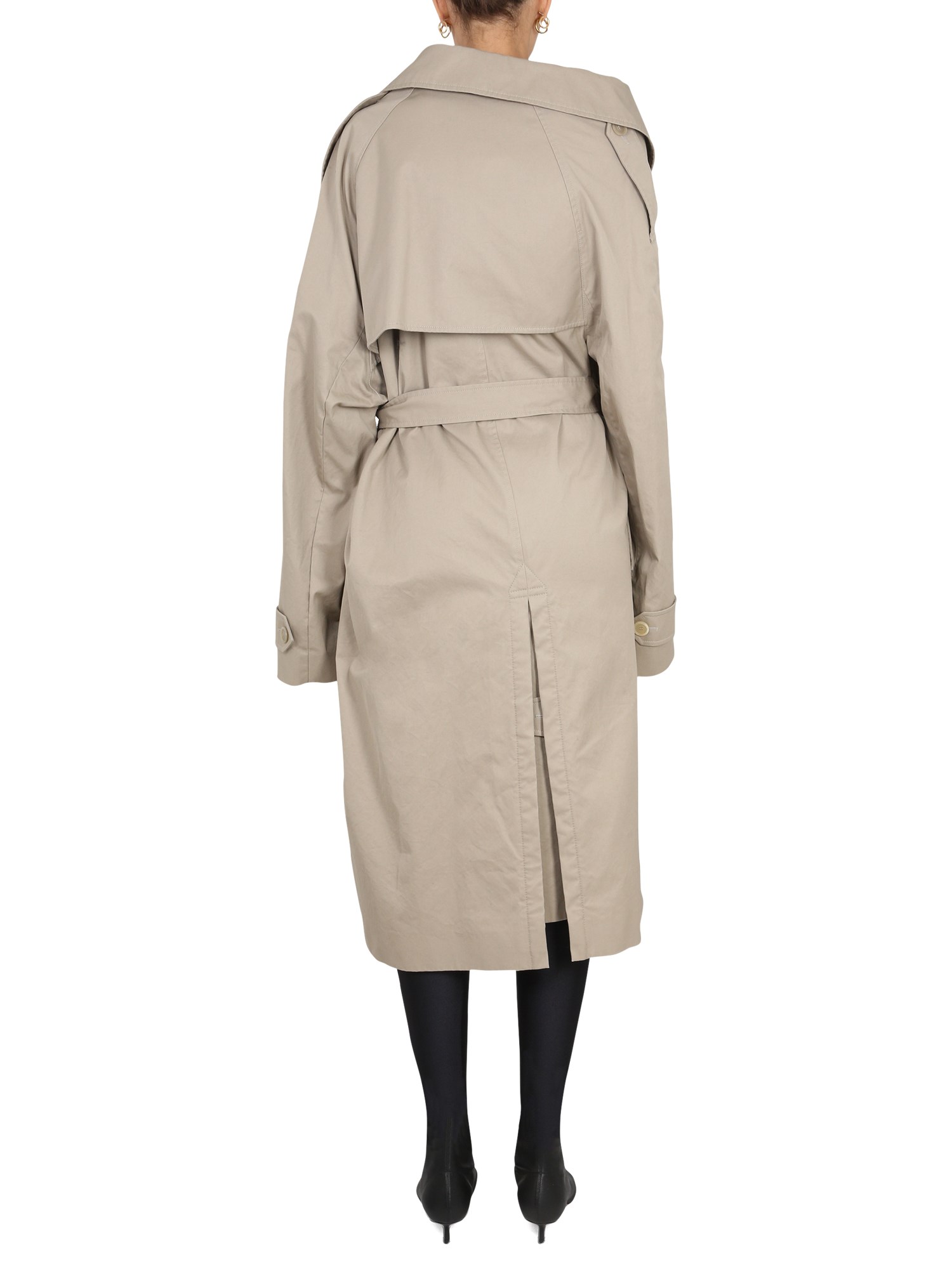 BALENCIAGA    TRENCH OFF THE SHOULDER IN COTONE