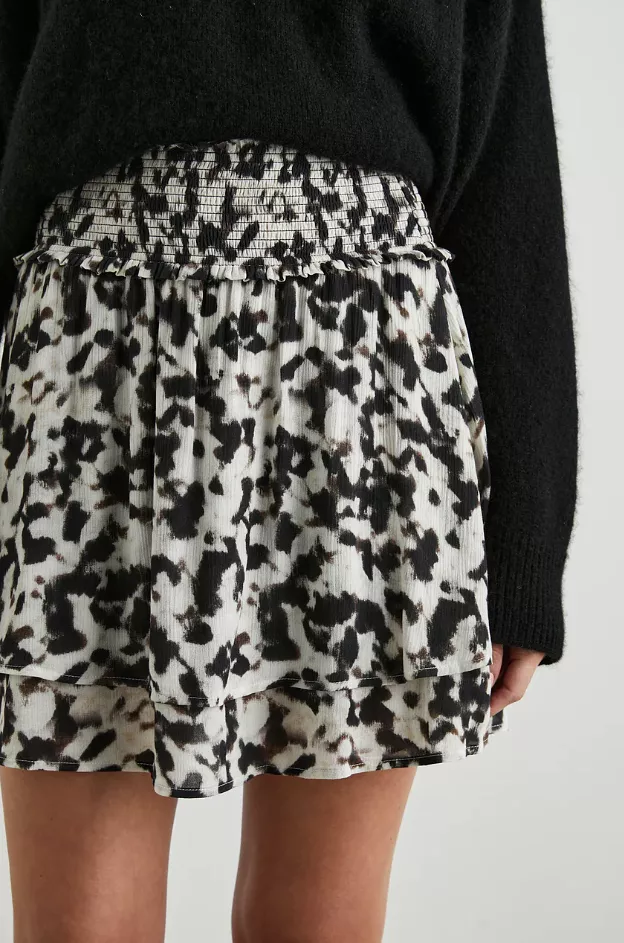 Blurred Cheetah Addison Skirt