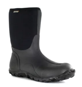 BOGS Mens Classic Mid Waterproof Boot- Black