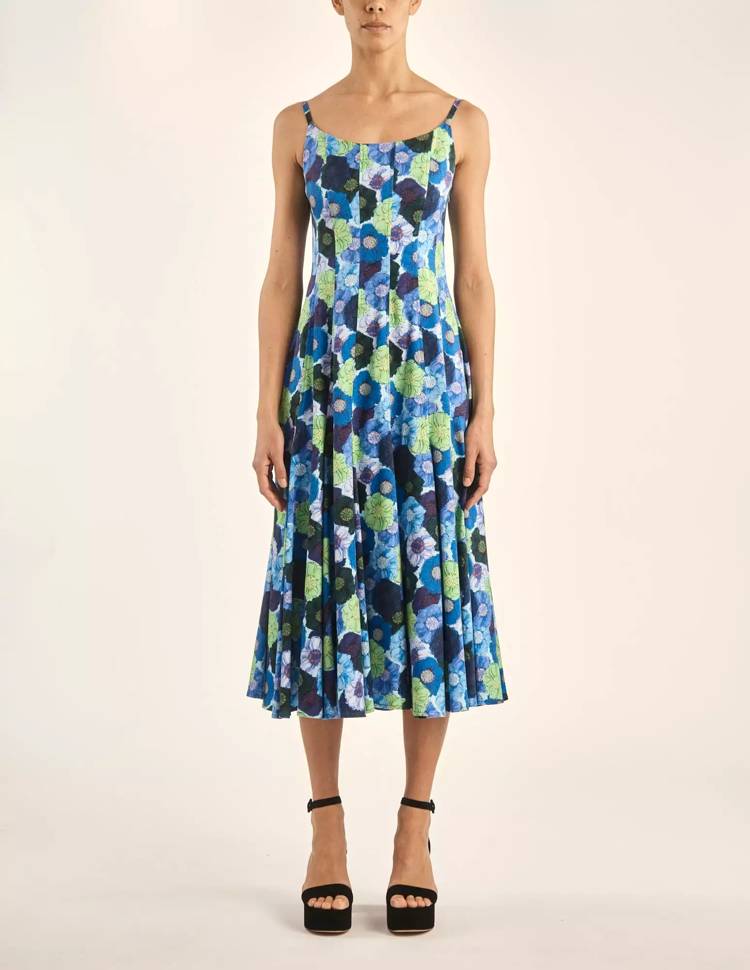 Cami dress in Multi Color Bursting Peony