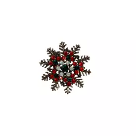 Christmas Snowflake Brooch Blazer Shirt Pin