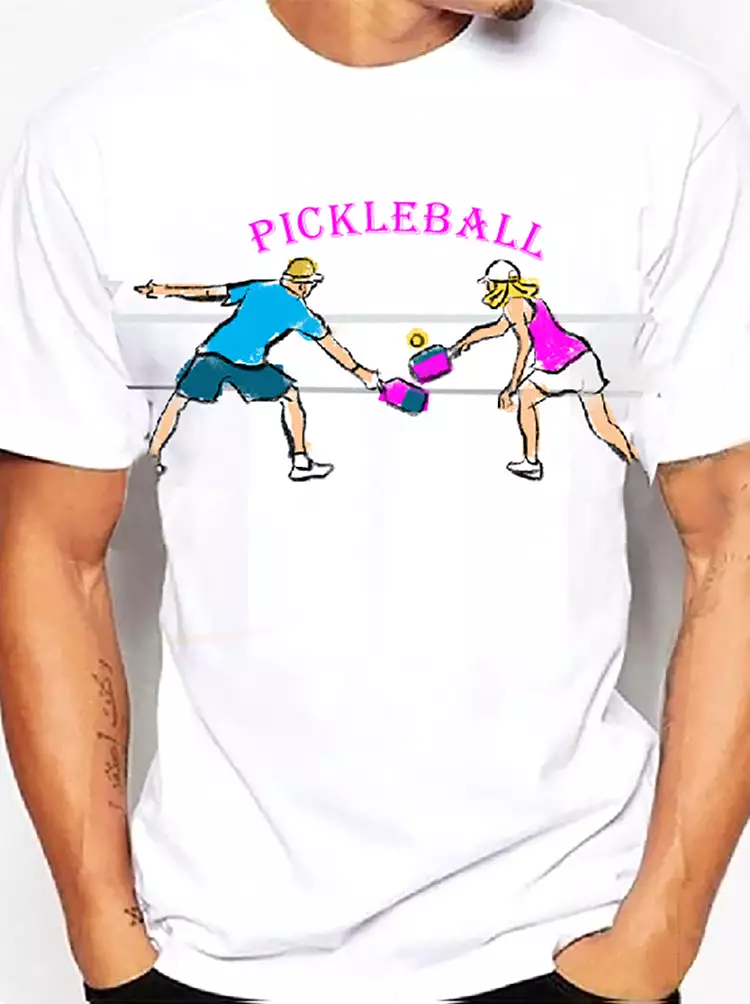 Couple Pickleball Shirts EU Size Quick Dry T Shirt  Men Women Print Original Design Gifts Tshirt