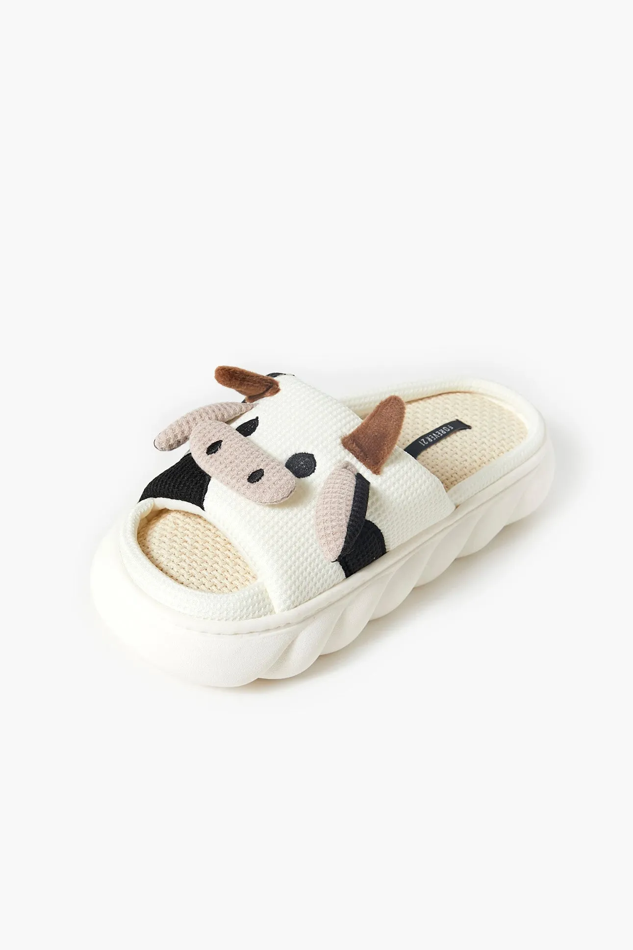 Cow Platform Slipper