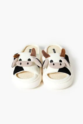 Cow Platform Slipper