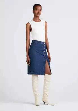 Derek Lam 10 Crosby Felicity High Rise Midi Skirt Bedford