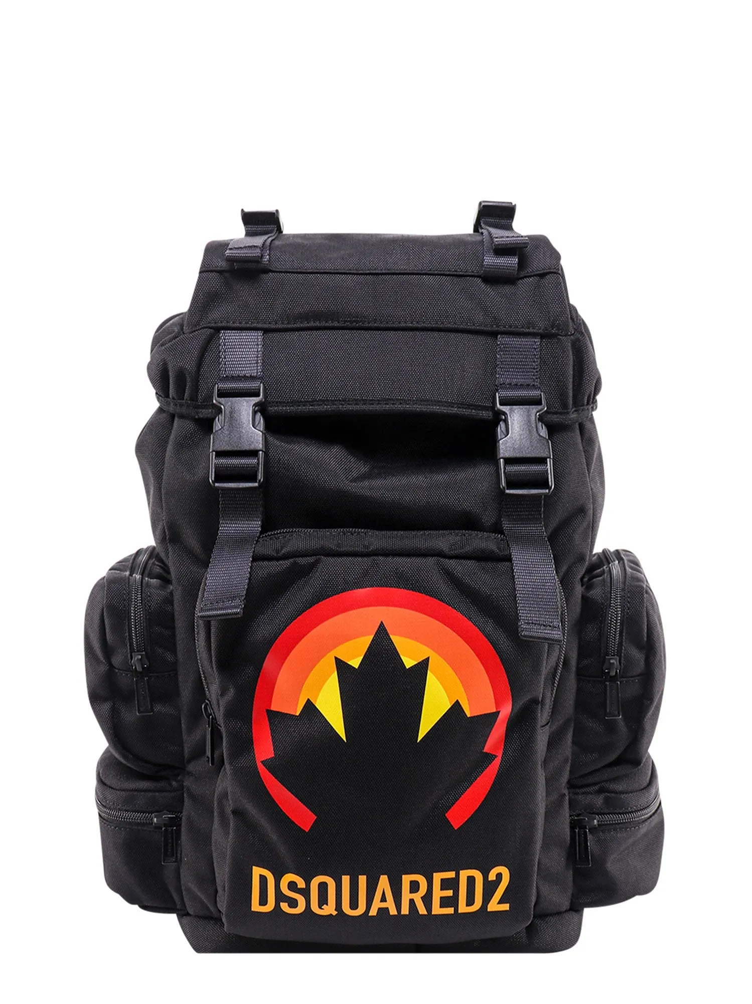 Dsquared2 Graphic Printed Buckled Backpack