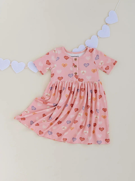 Girls Heart Dress - Girl