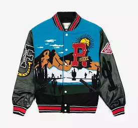 Grand Tour Varsity Mens Jacket (Blue/Black)