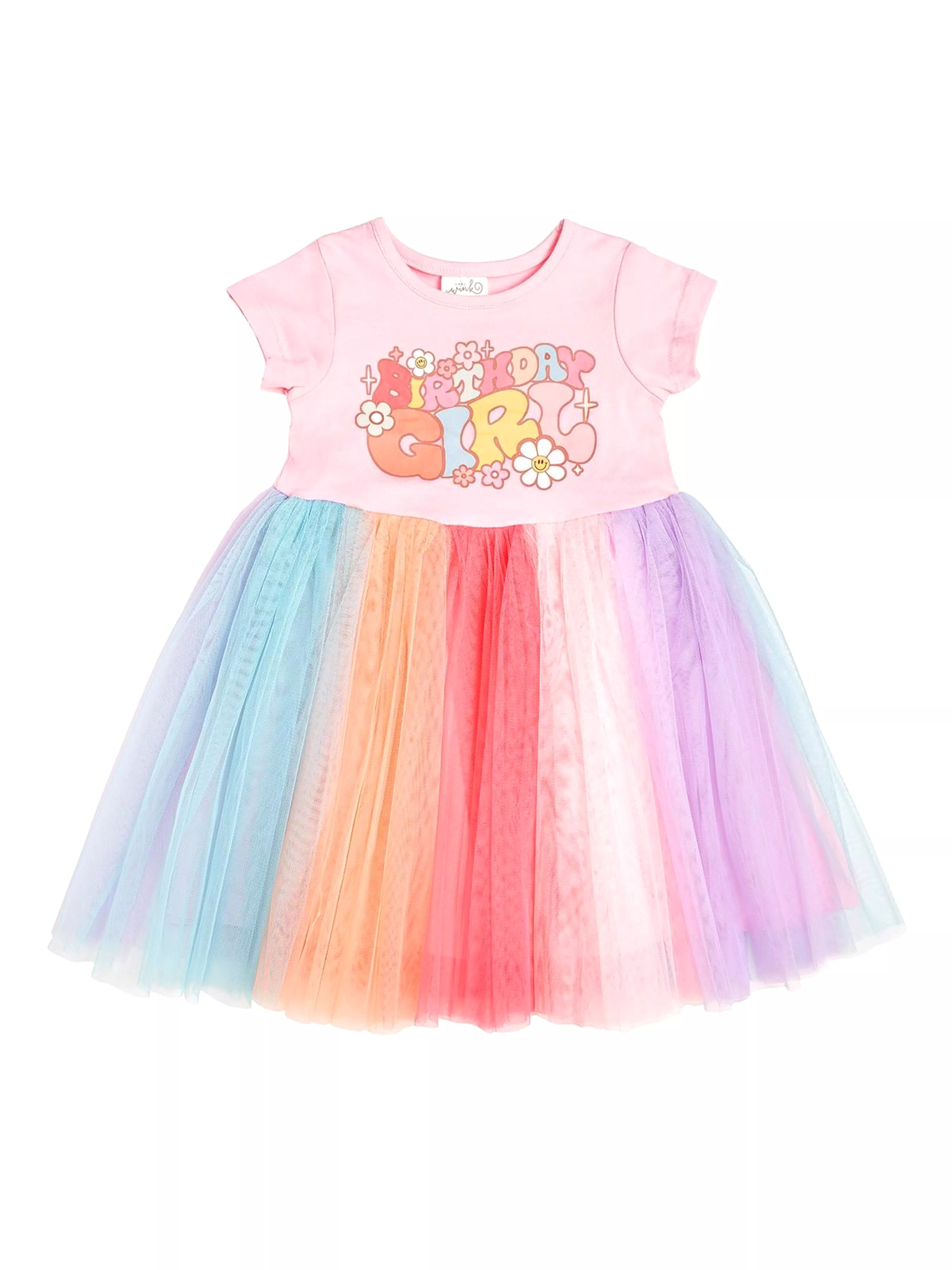 Groovy Birthday Girl Dress - Girl