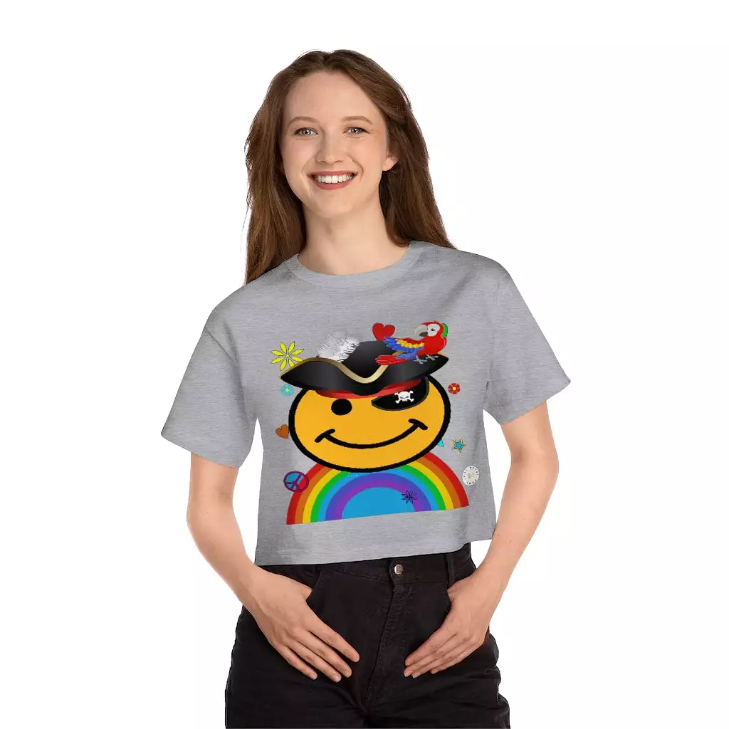 Happy Pirate Cropped T-Shirt