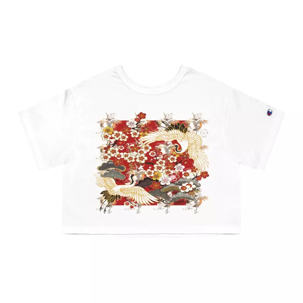 Kenzo Crane Cropped T-Shirt