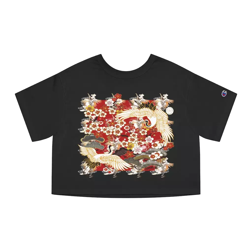 Kenzo Crane Cropped T-Shirt