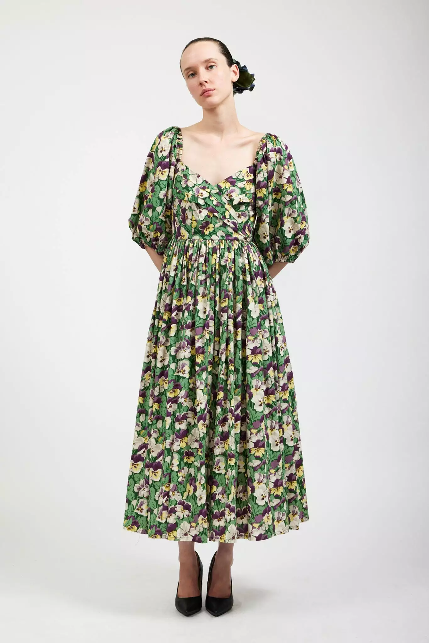 Laura Ashley x BATSHEVA Fells Dress in Sutterton