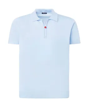 Light Blue Zip Polo