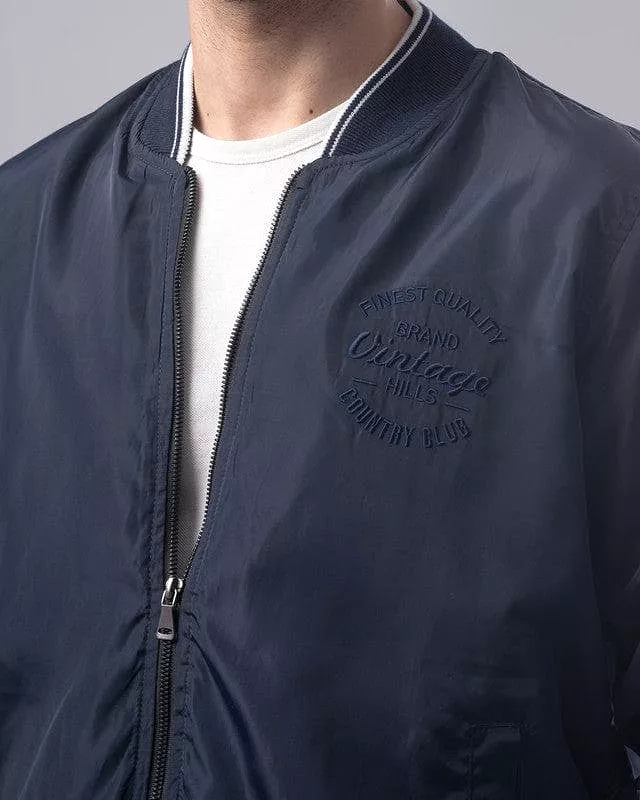 LIGHTWEIGHT BOMBER JACKET - NAVY