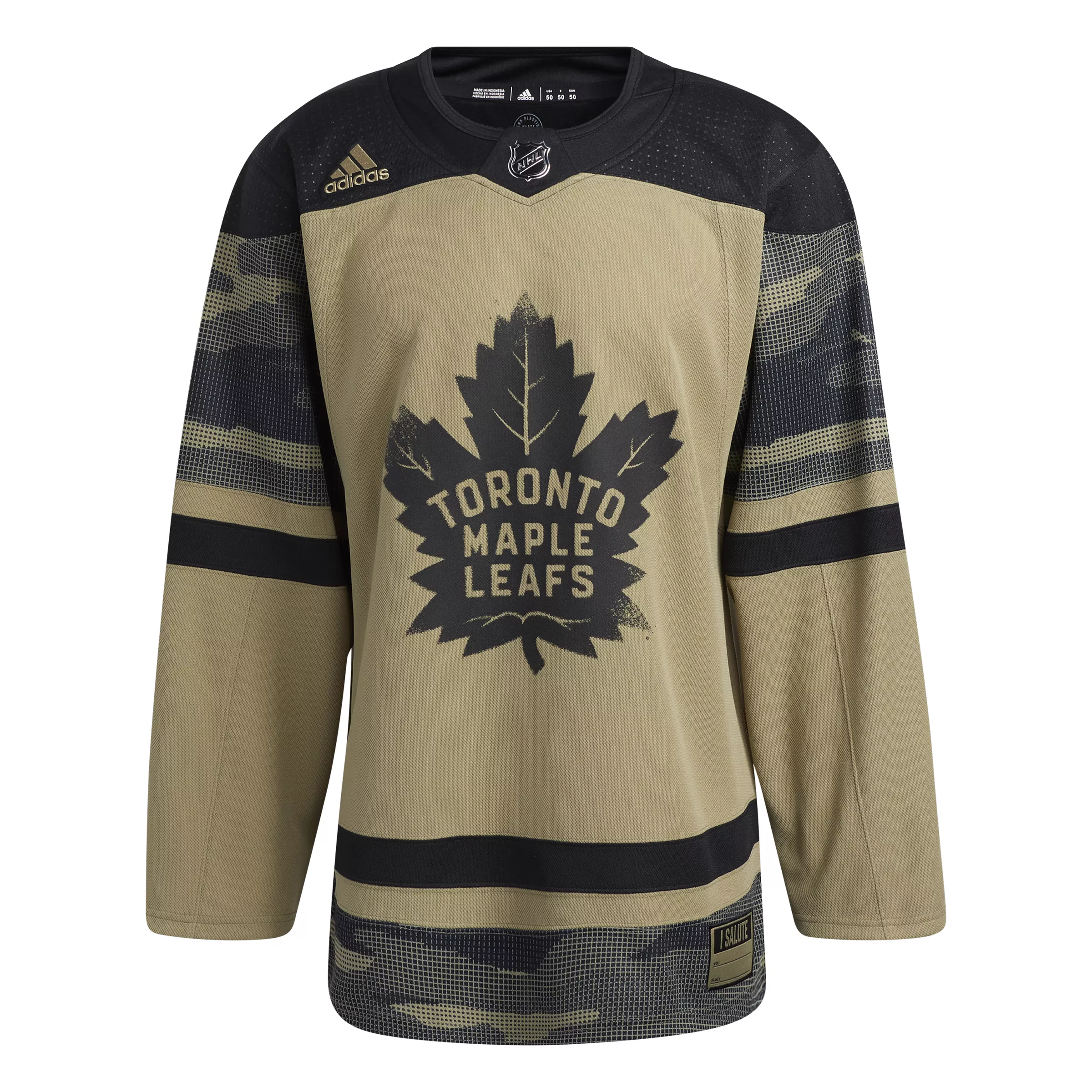 Maple Leafs Adidas Men's 2021 Authentic Practice Camo Jersey