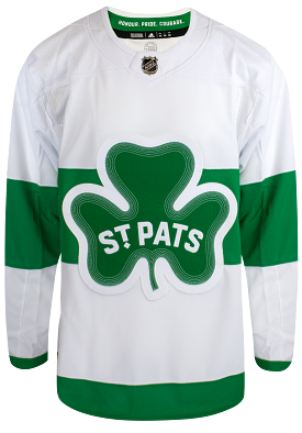 Maple Leafs Adidas Men's Authentic 2024 St Pats Jersey