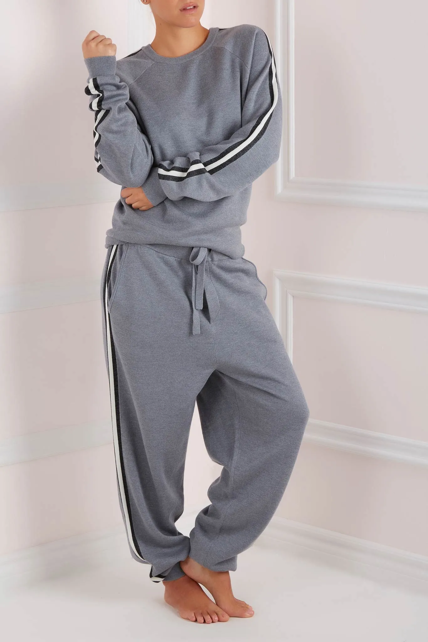 Missy London Silk-Cashmere Tracksuit