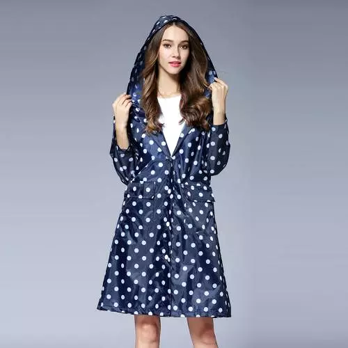 New Arrival!!! Fashion Cute Dots Raincoat Women Poncho Waterproof Rain Wear Outdoor Coat Jacket Suit Wholesale Dropshipping