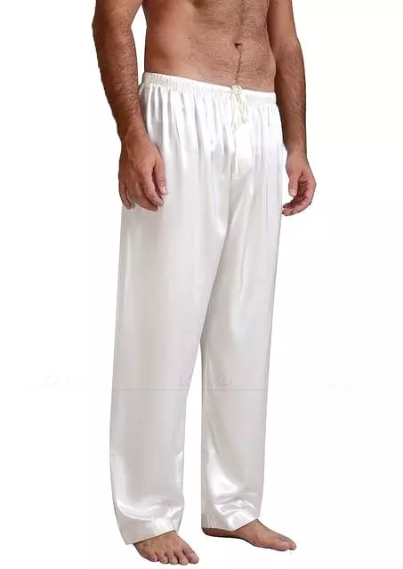 Not Too Easy Men Silk Pajama Pants