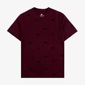 NSW Club+ AOP Mens Short Sleeve Shirt (Maroon)