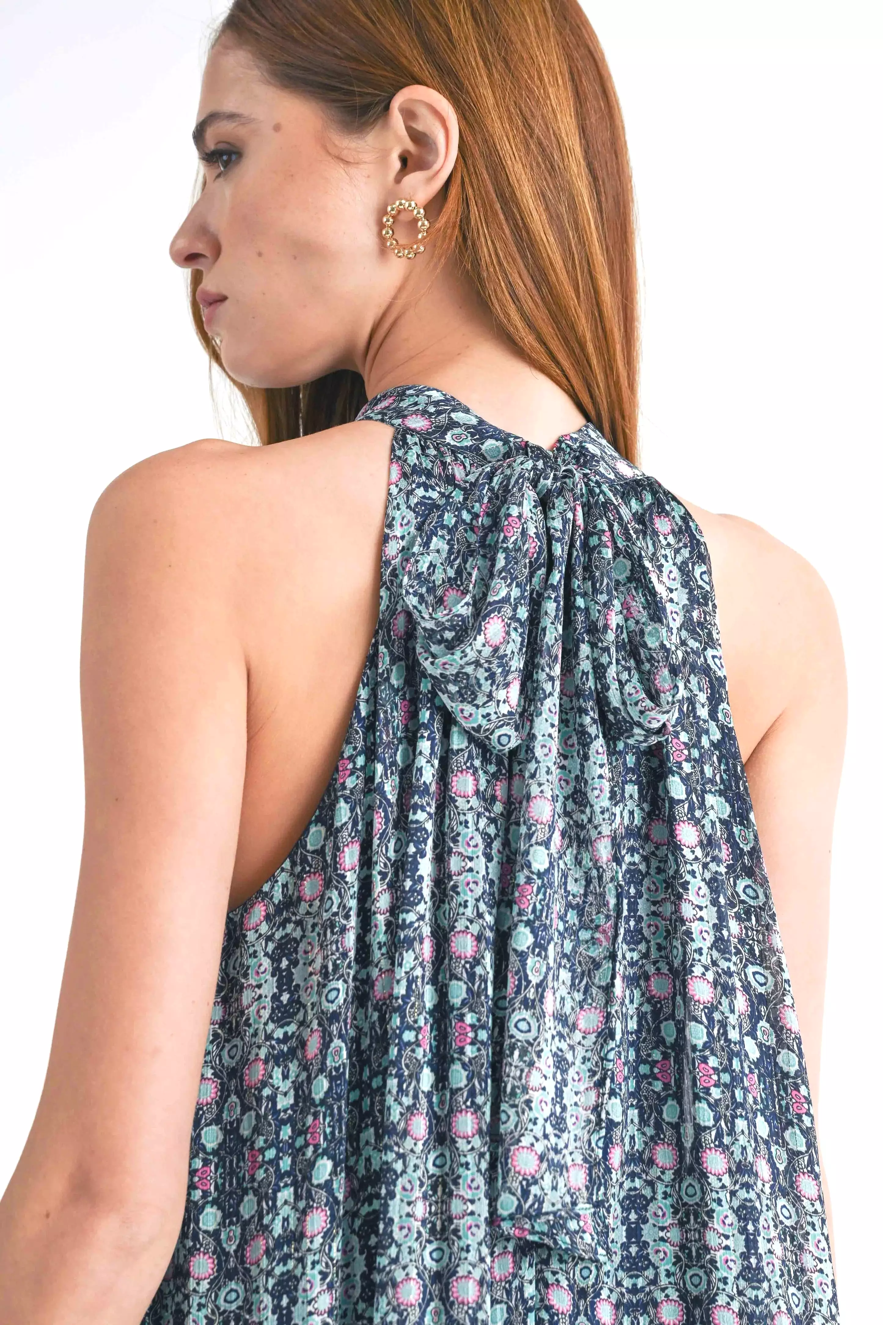 Paisley Halter Dress