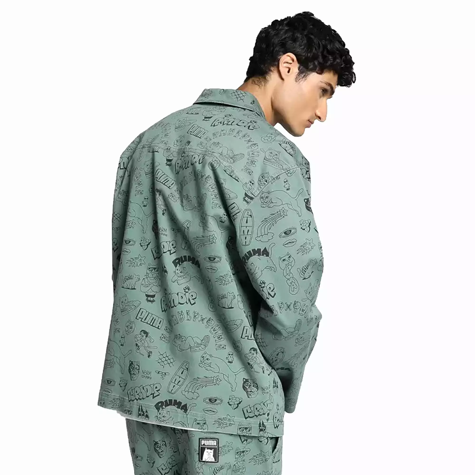 RIPNDIP TWILL SHIRT 'EUCALYPTUS'