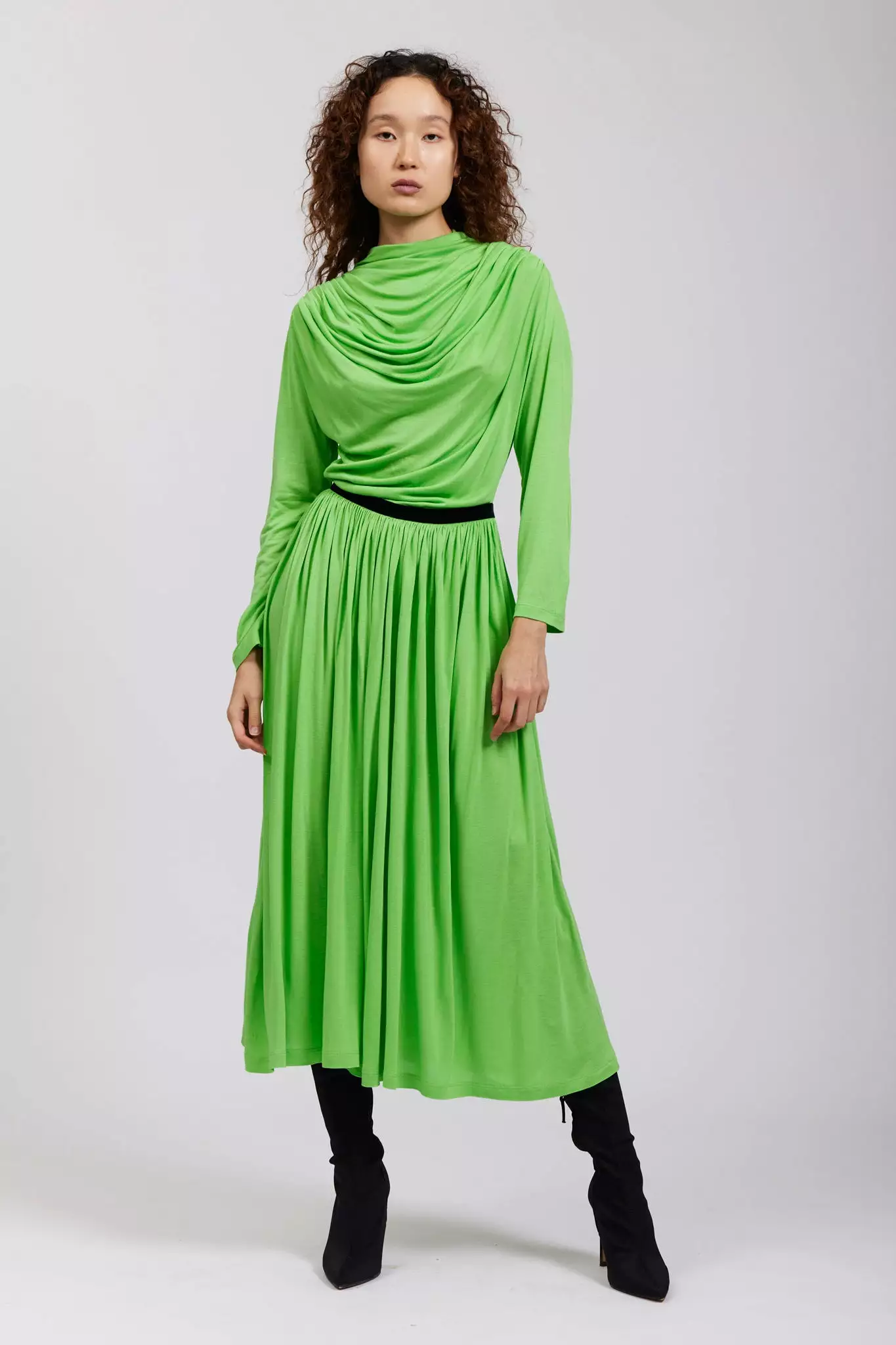 River Dress in Lime