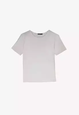 Scoop Neck Solid T-Shirt