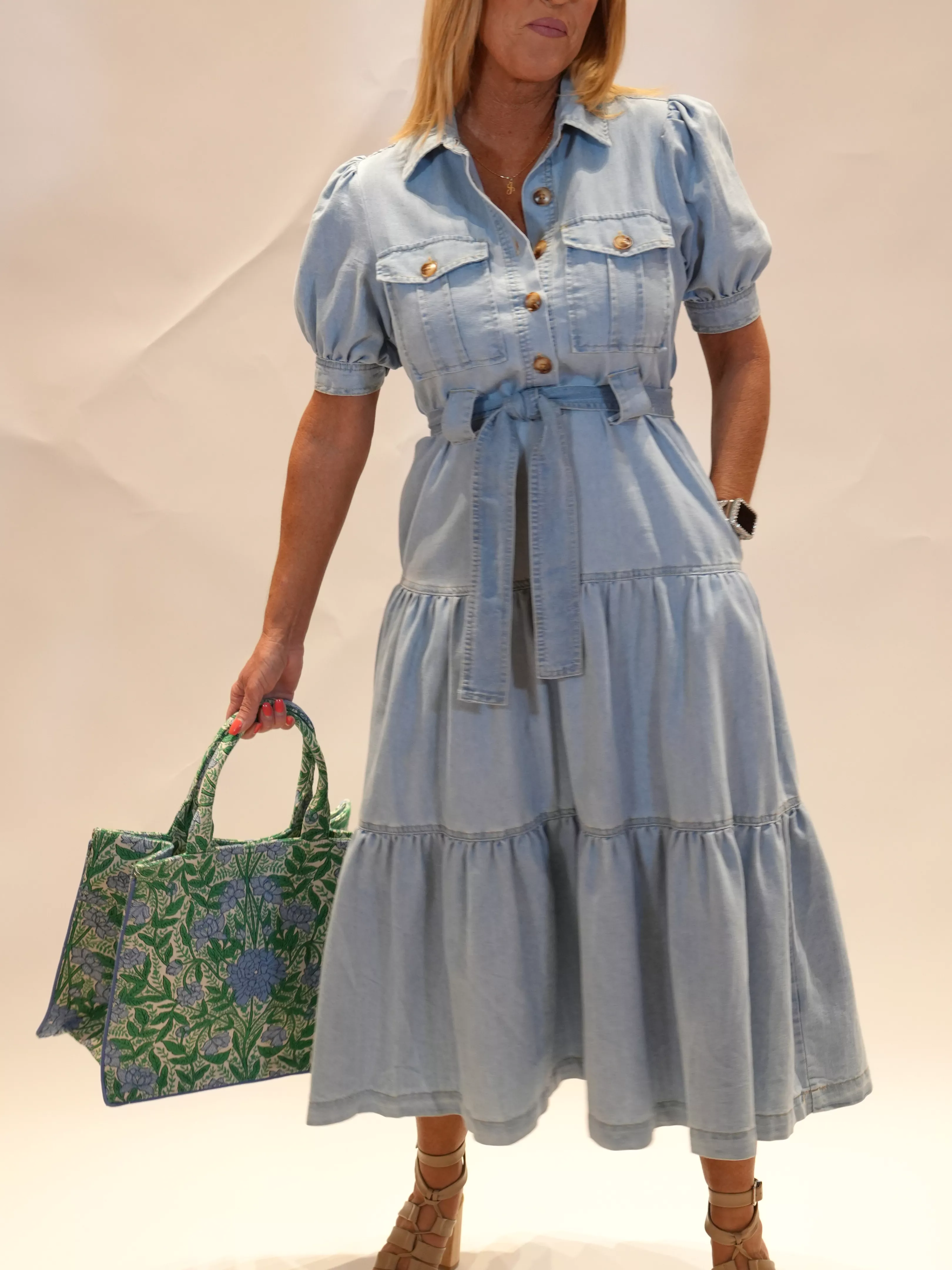 She's a Gem Denim Maxi Dress