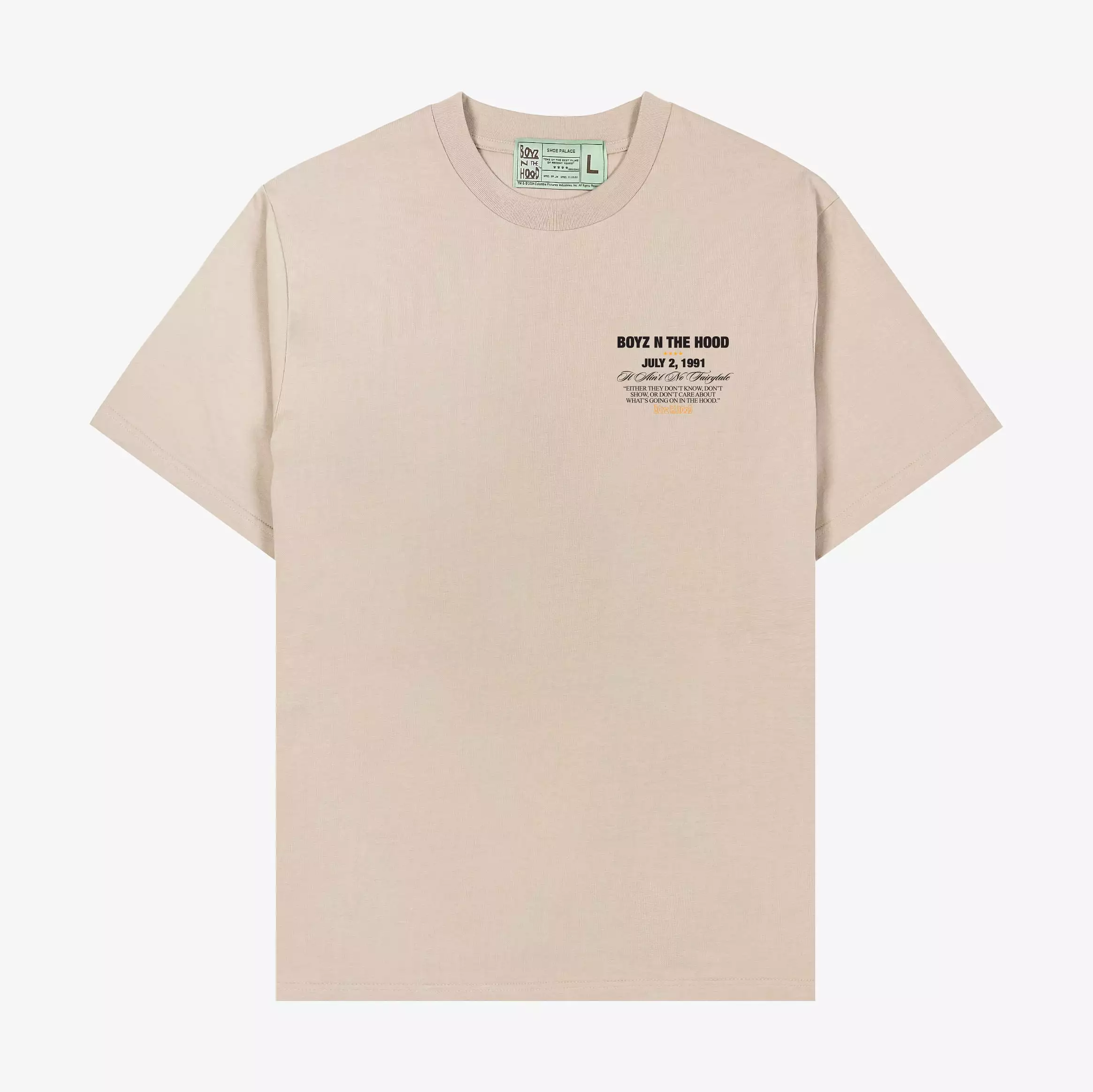 SP x Boyz N The Hood Family Mens Short Sleeve Shirt (Beige)