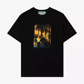 SP x Boyz N The Hood Palms Mens Short Sleeve Shirt (Black/Orange)