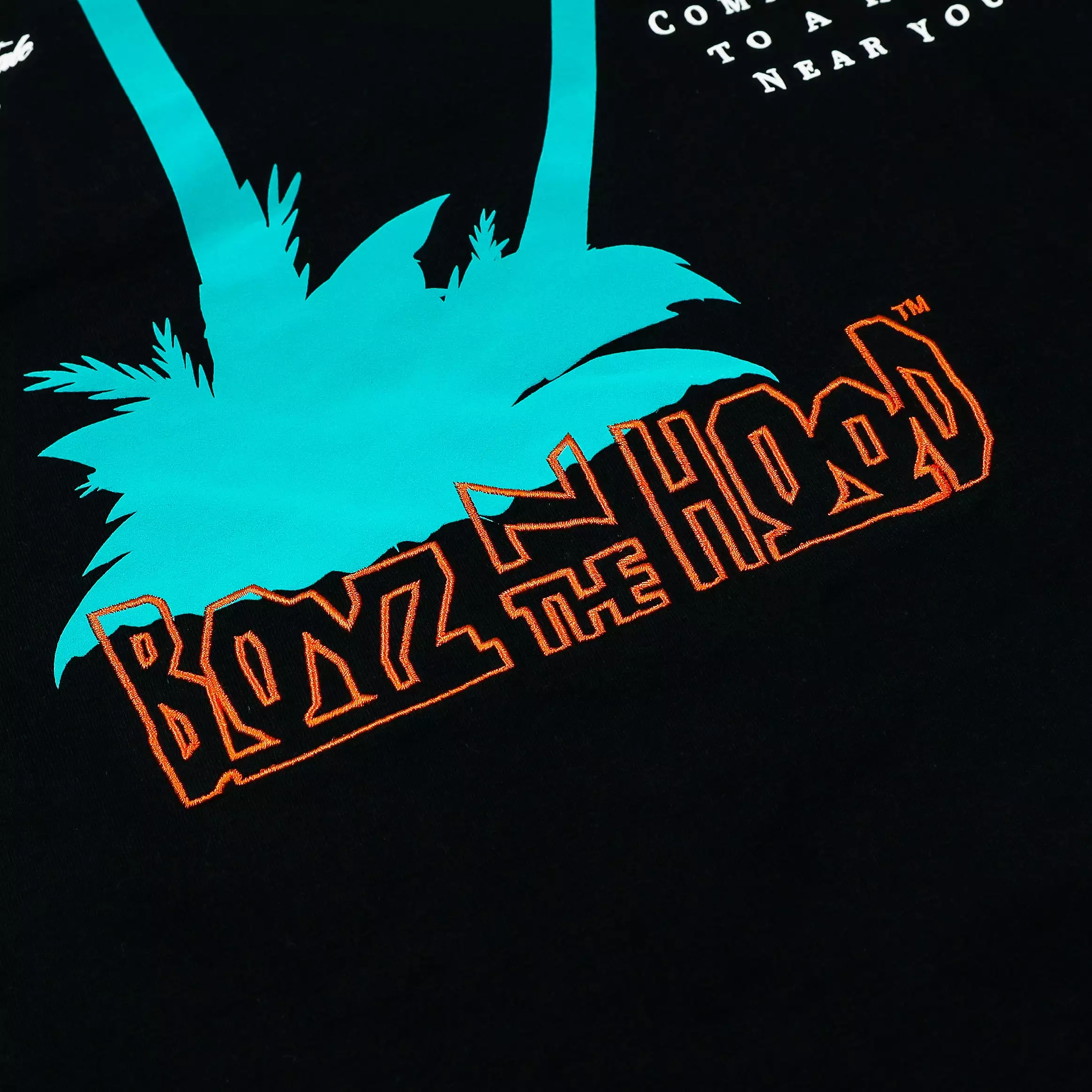 SP x Boyz N The Hood Palms Mens Short Sleeve Shirt (Black/Orange)