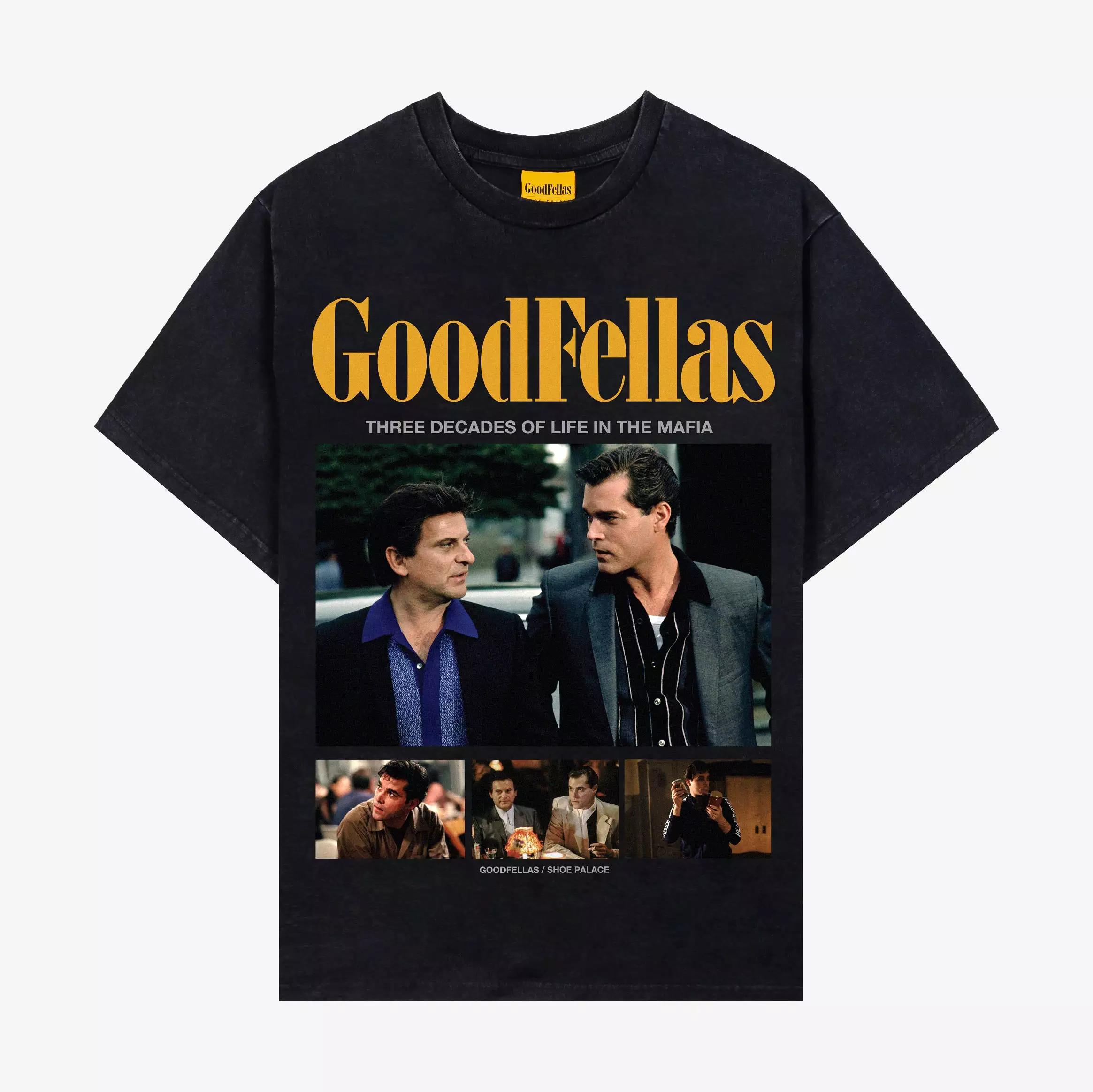 SP x Goodfellas Three Decades Of Life Mens Short Sleeve Shirt (Black/Yellow)