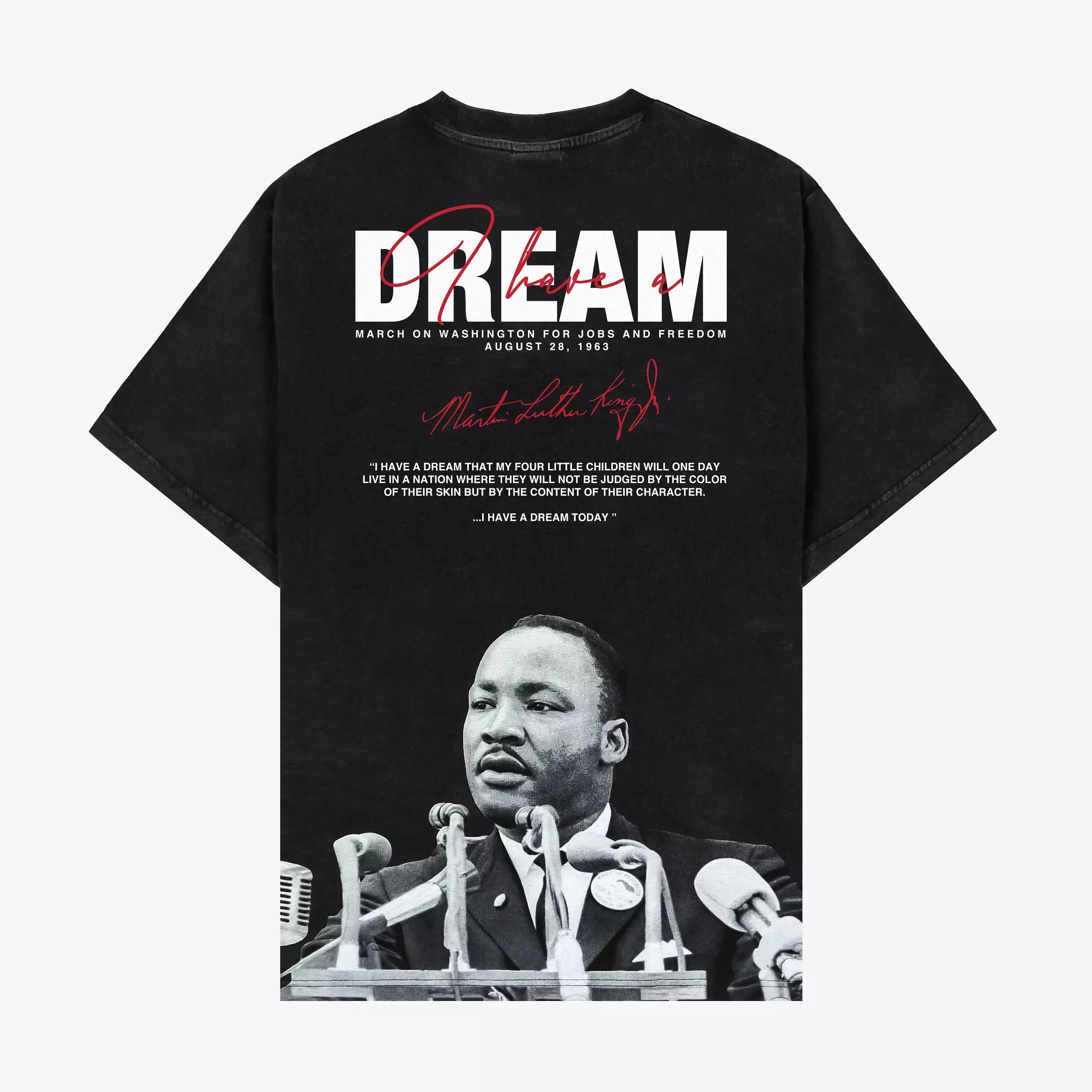 SP x MLK The Mic Mens Short Sleeve Shirt (Black/Red)