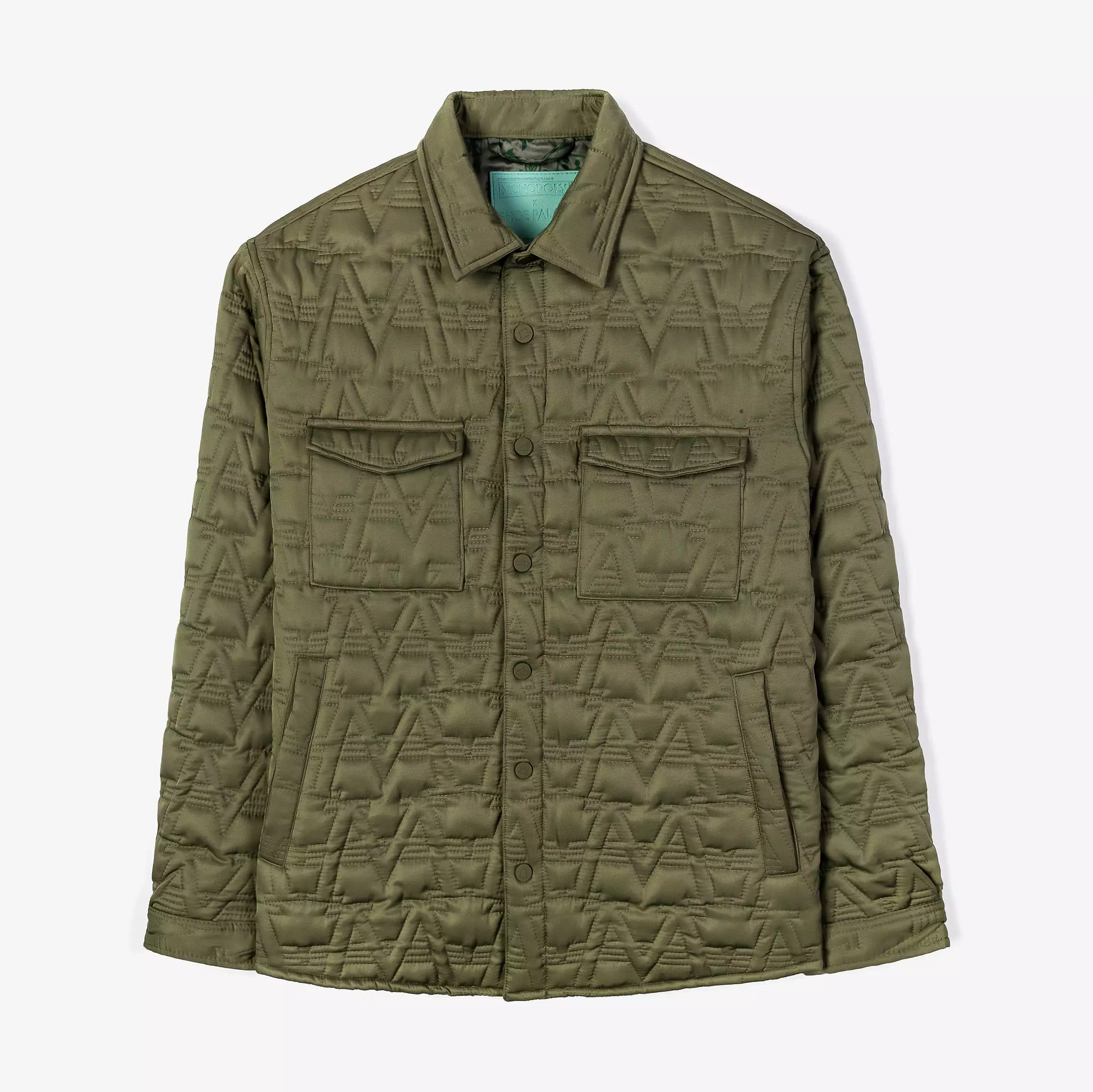 SP x Monopoly Quilted Mens Jacket (Green)