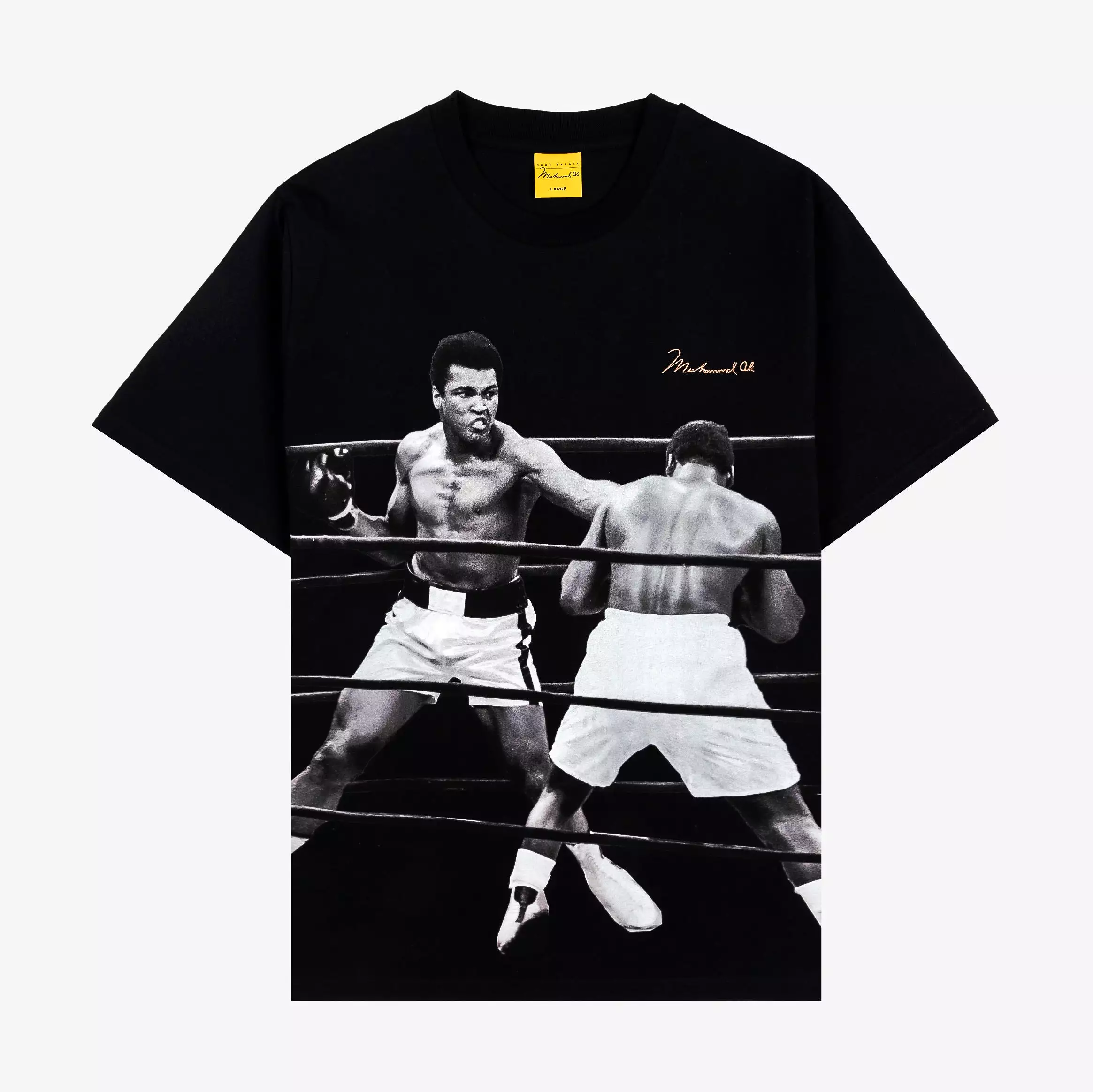 SP x Muhammad Ali Left Hook Mens Short Sleeve Shirt (Black/Brown)