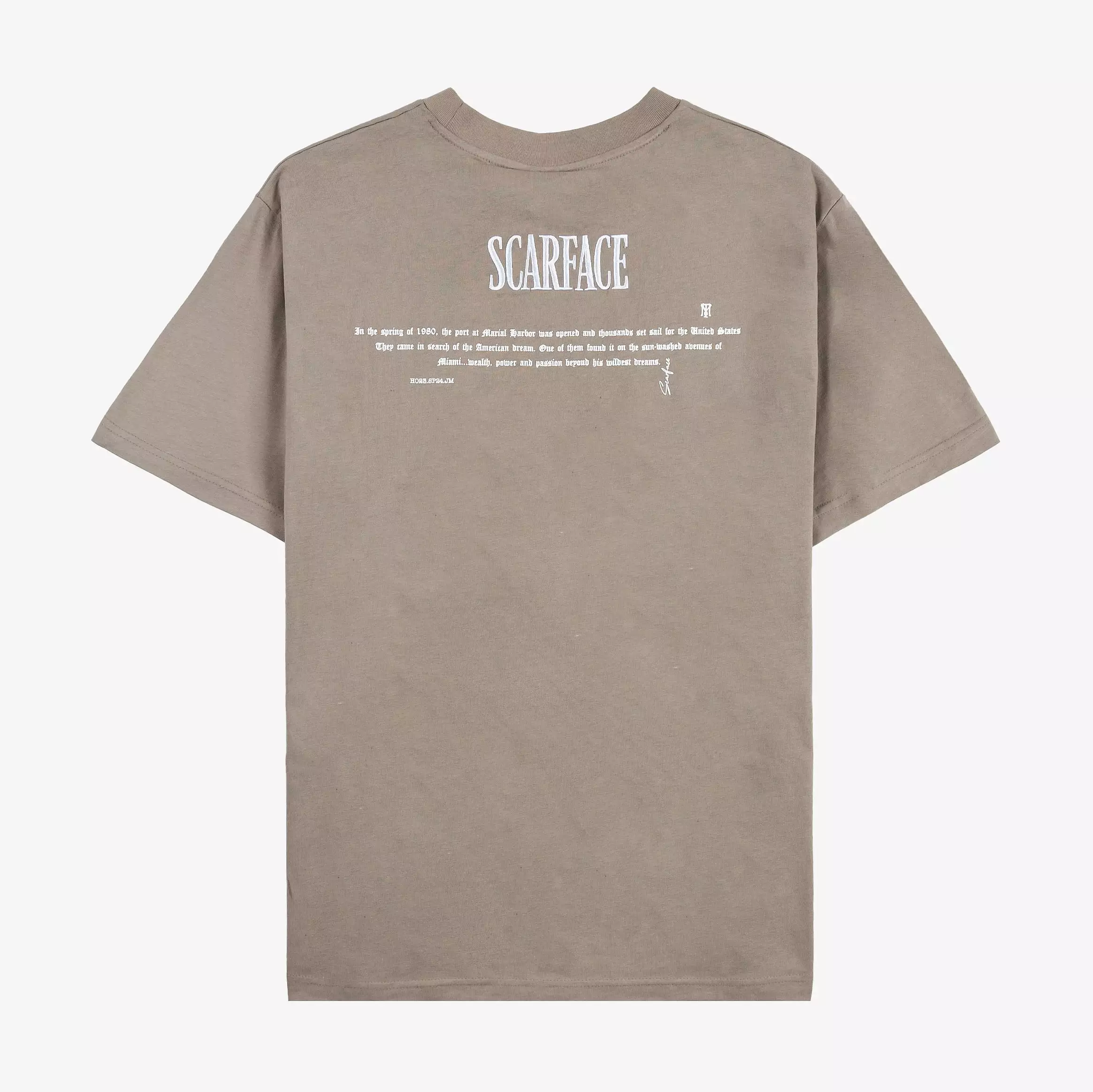 SP x Scarface Counting Money Mens Short Sleeve Shirt (Taupe)