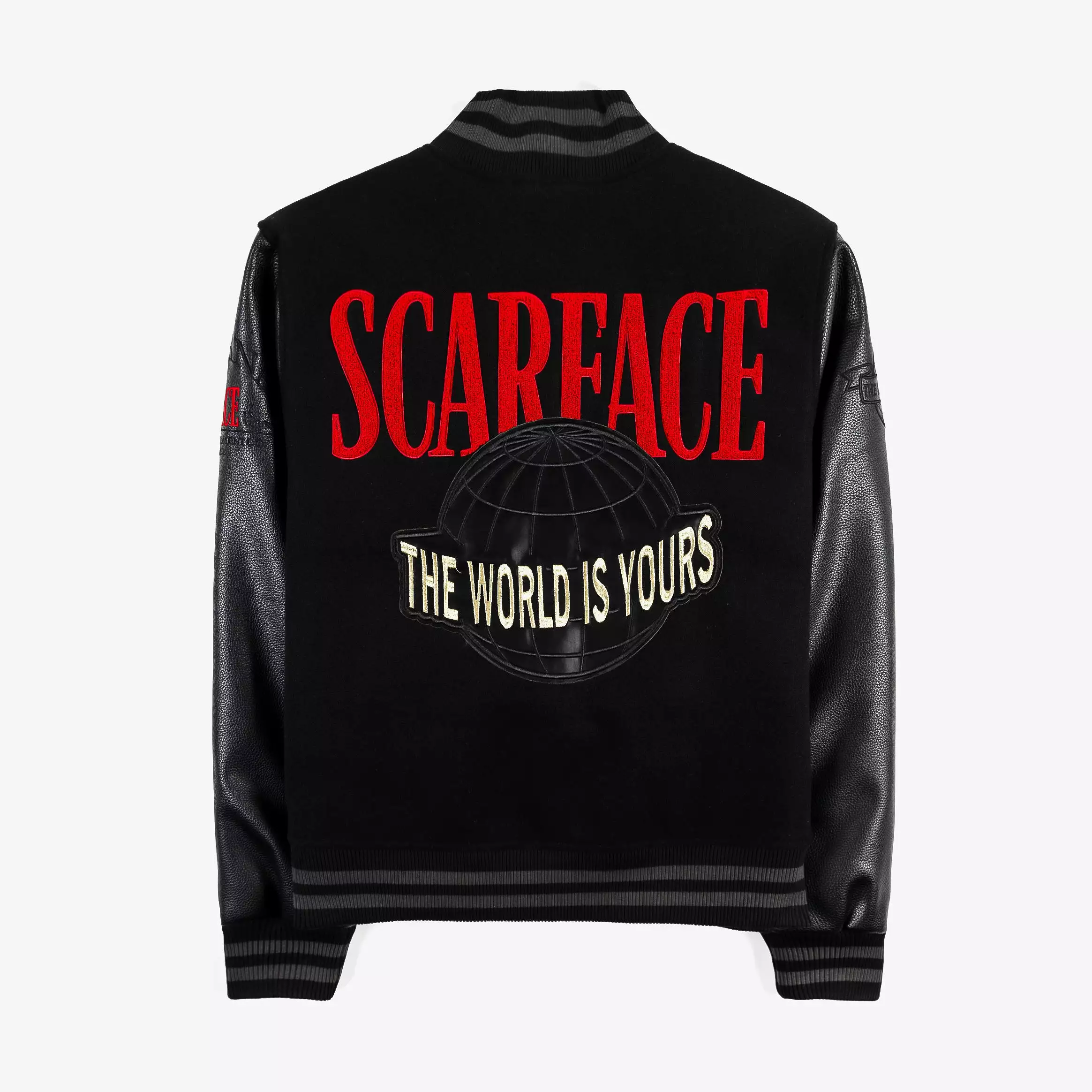 SP x Scarface Varsity Mens Jacket (Black/Red)