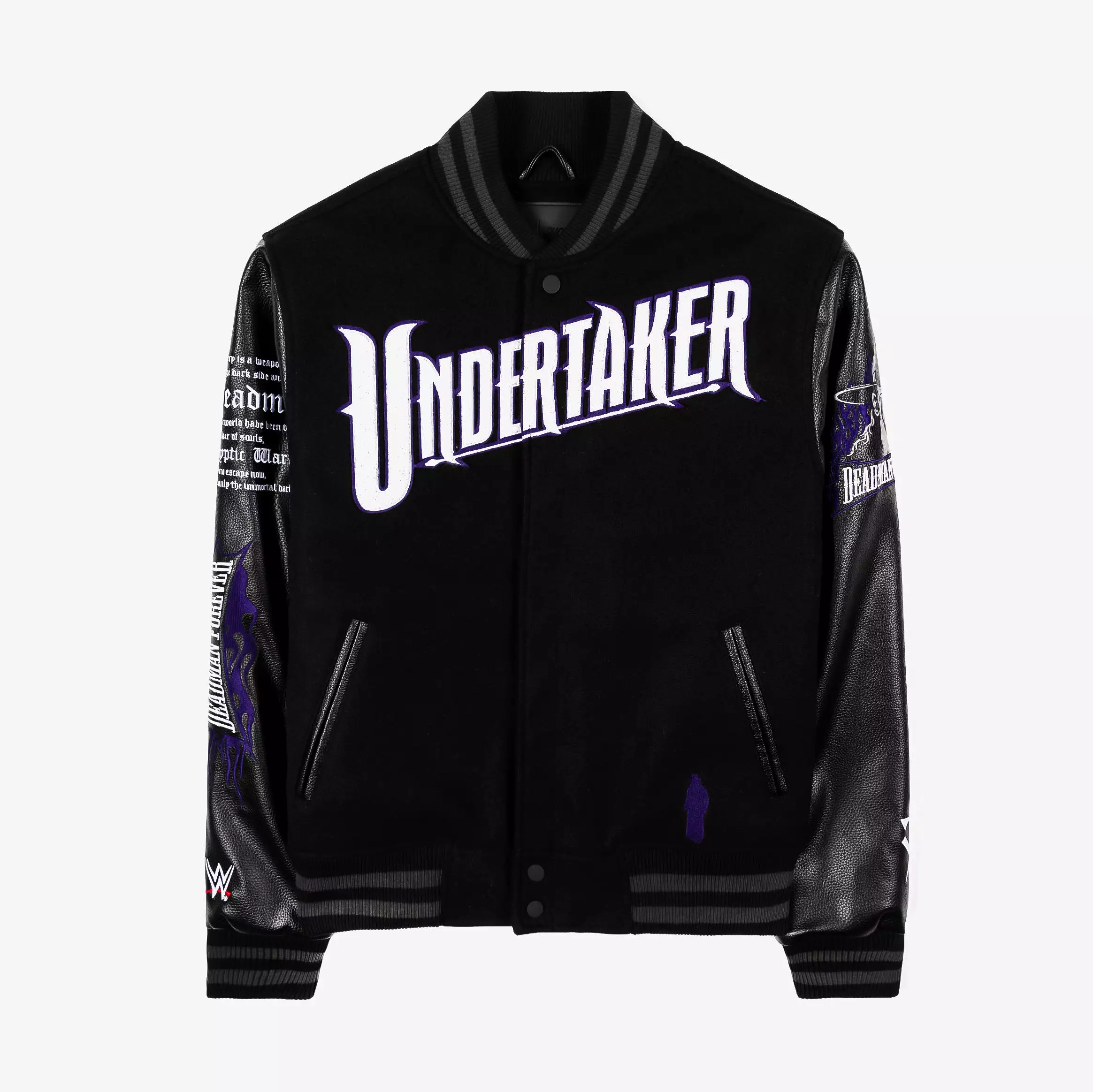 SP x WWE The Undertaker Varsity Mens Jacket (Black/Purple)