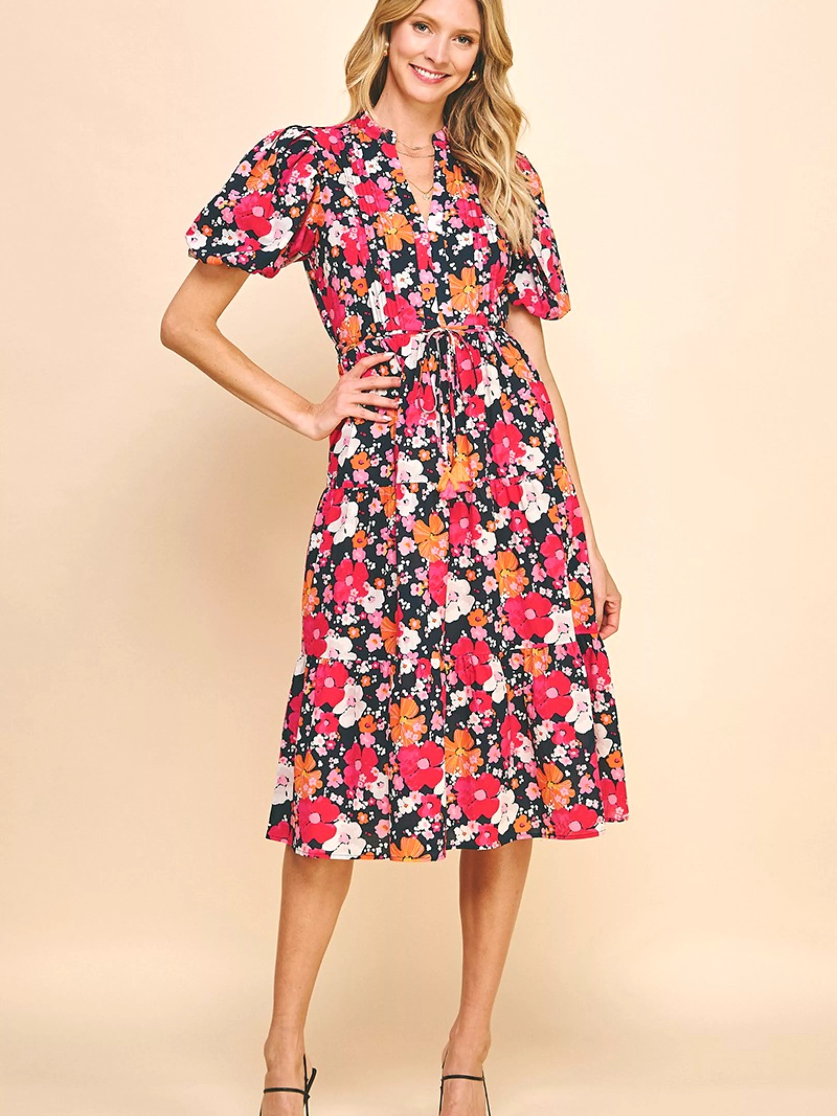 Spring in Bloom Midi Dress