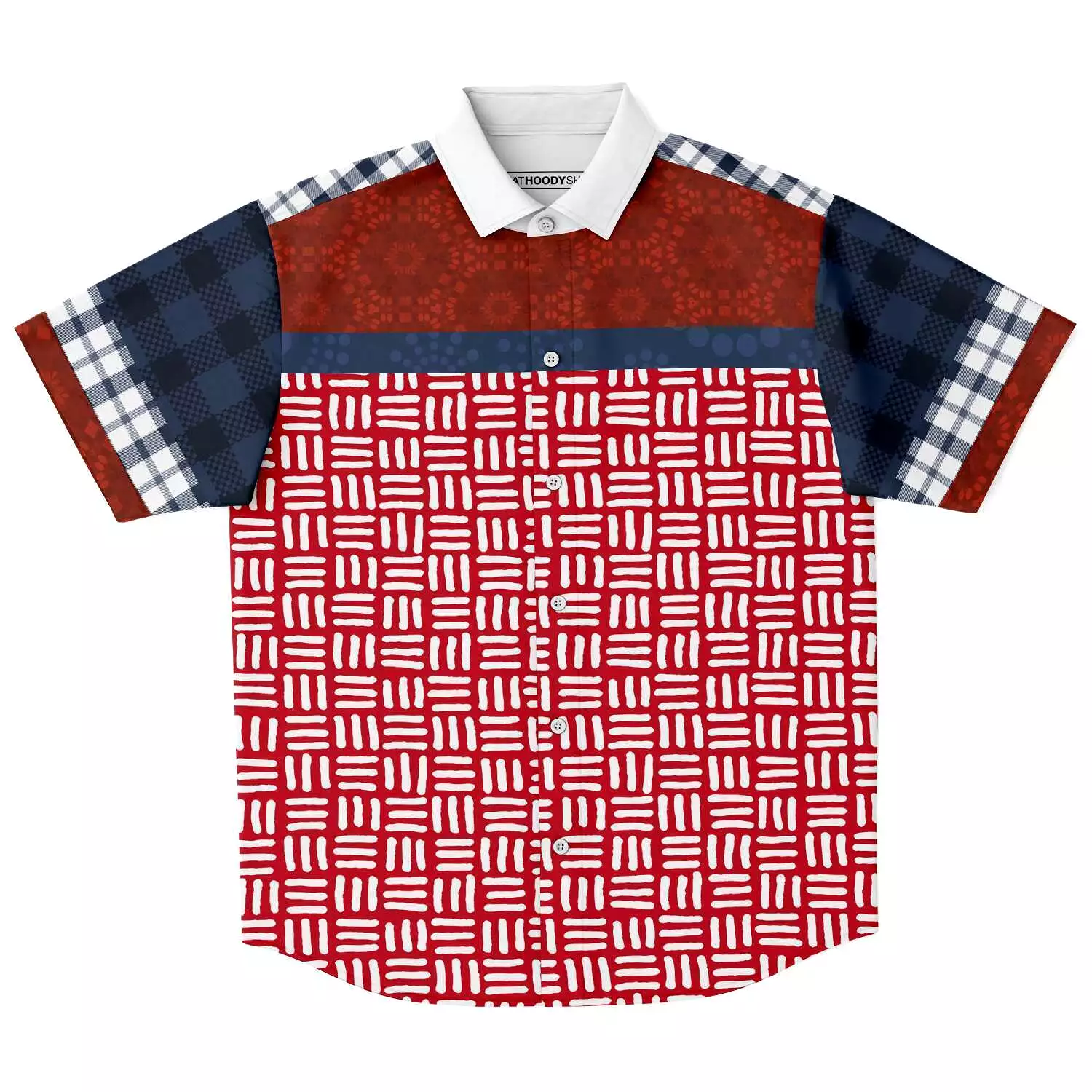 Super Kenzo Short Sleeve Button Down Shirt