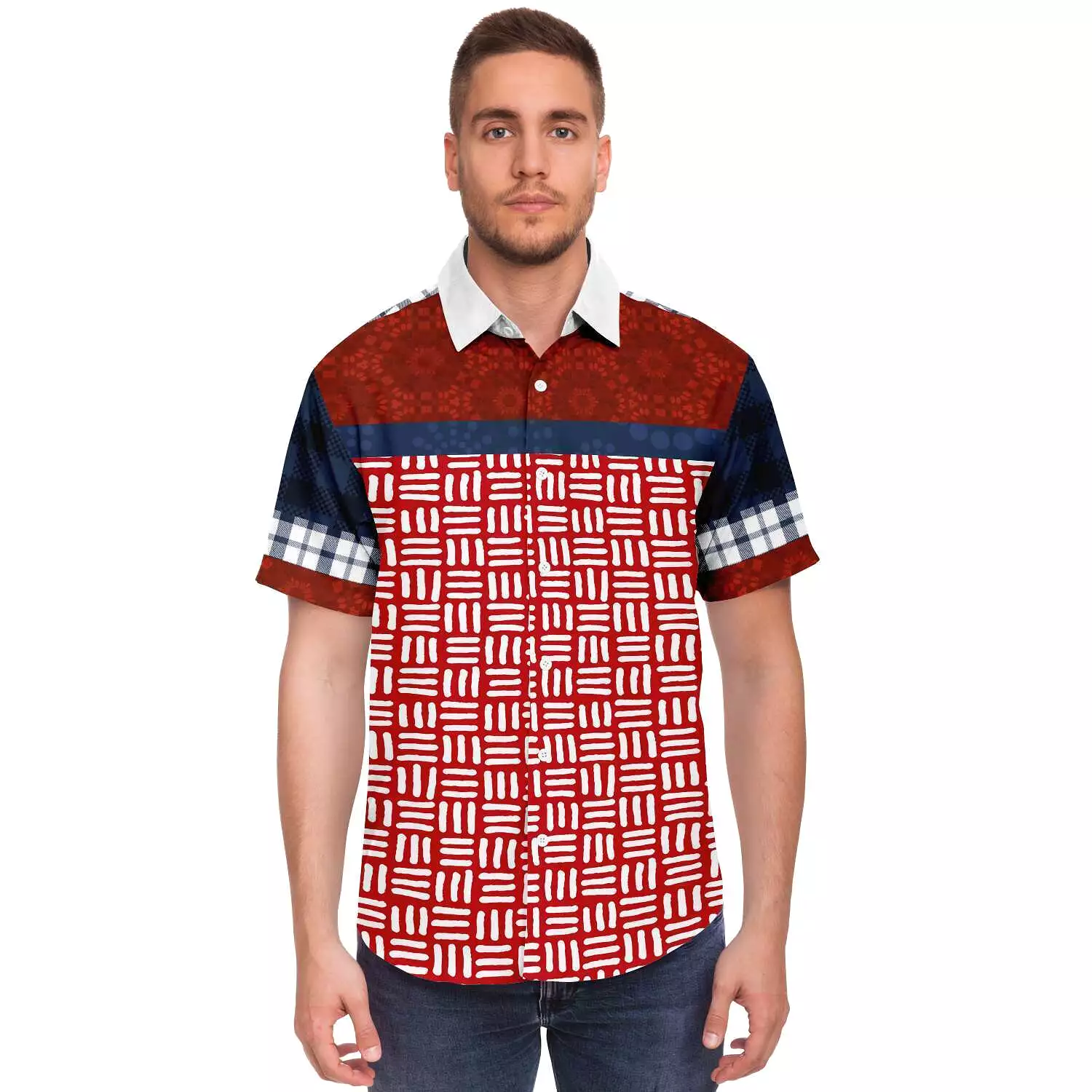 Super Kenzo Short Sleeve Button Down Shirt