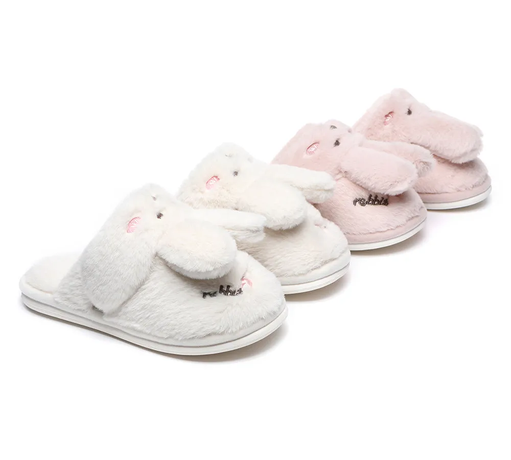 TARRAMARRA Ultra Plush Bunny Strap Slippers