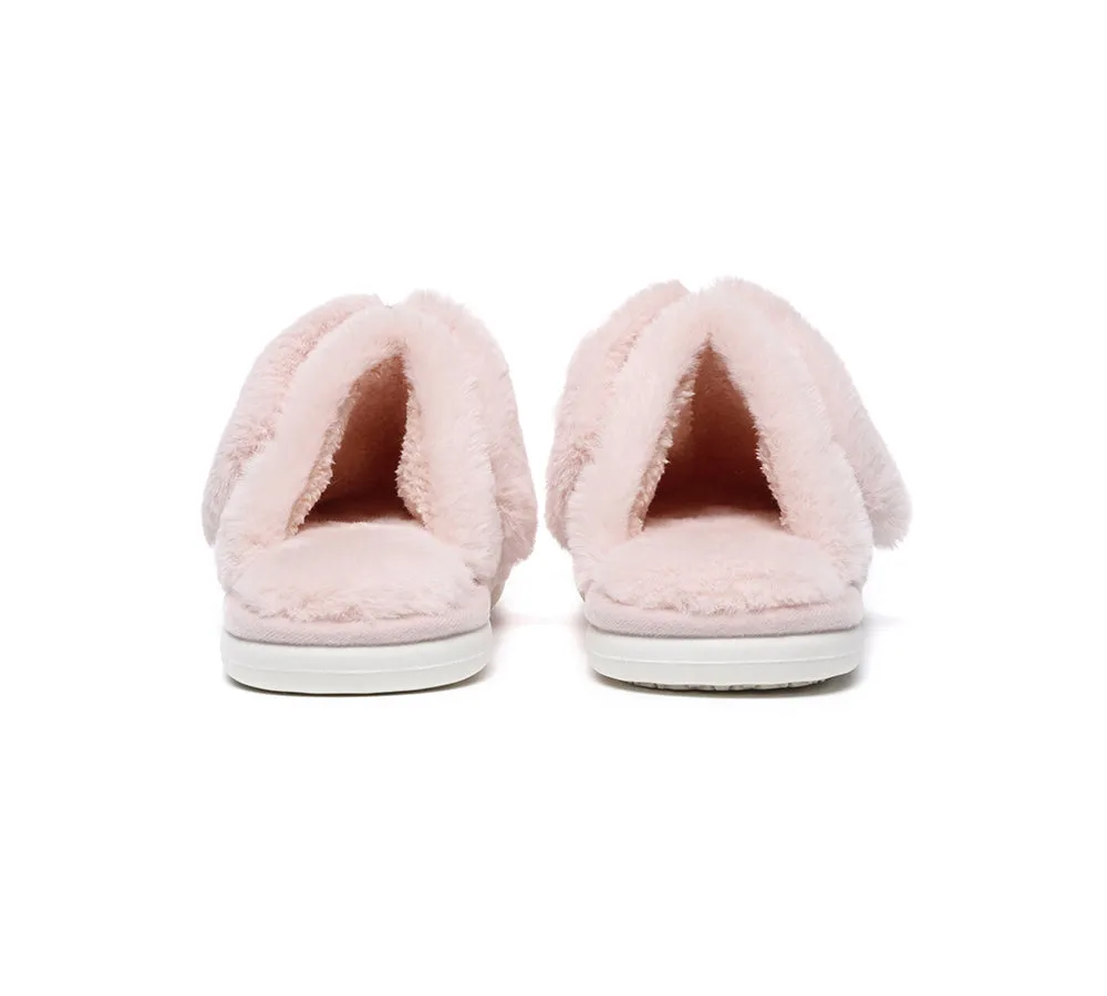 TARRAMARRA Ultra Plush Bunny Strap Slippers