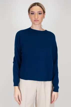 Tensione in - Maglia girocollo a scatola in 100% puro cashmere