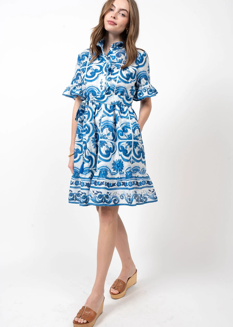 Tile Pattern Dress