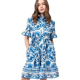 Tile Pattern Dress